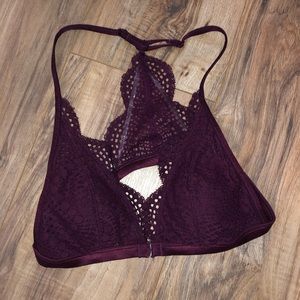 Burgundy bralette
